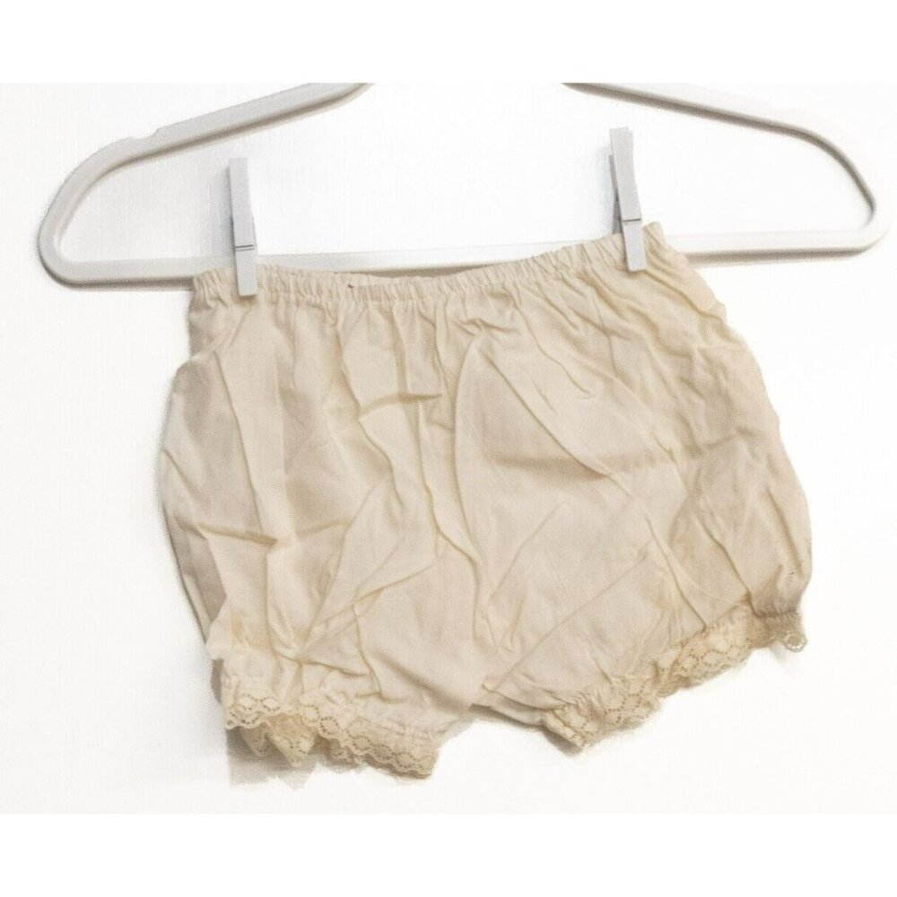 Sunflower Girls Ivory Polycotton Underwear Pump Trousers Victorian Ruffle 4T